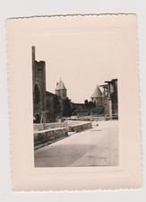 Photo ancienne 🎞️ Carcassonne cité estrade vide tours années 60 portrait