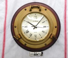 JOLIE GRANDE HORLOGE / PENDULE / HUBLOT /  DECO MARINE !!