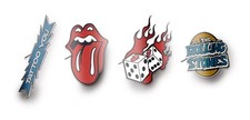Gadget - Rolling Stones (The): Erik (Set De 4 Pin Badge / Set Di Quattro Spille)