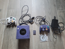 Console Nintendo gamecube PAL violette sd2sp2 xeno swiss avec SD 128Go Capkit