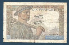 BILLET FRANCE 10 Francs MINEUR