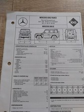 MERCEDES 300 GE 3.0 Essence 6 Cyl 4x4 Depuis 1989 Fiche Technique Reglatech 1993