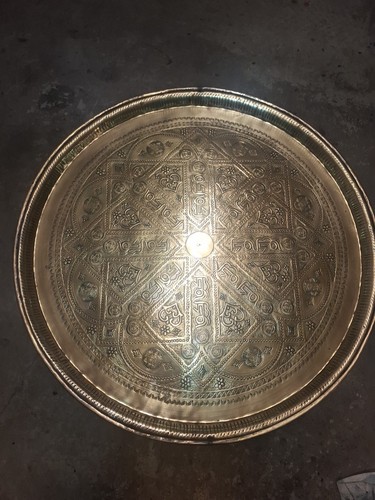 Plateau ancien marocain laiton - ancien,