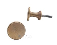 Fensterknauf Antique Poignée de Porte en Laiton Vieux Rond 30mm