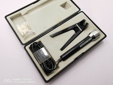 Vintage Grundig GDM 313 Noir Microphone avec support 3 Broches Montage Retro