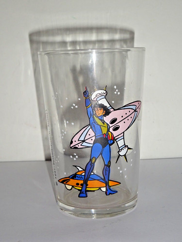 Verre moutarde vintage - verre,