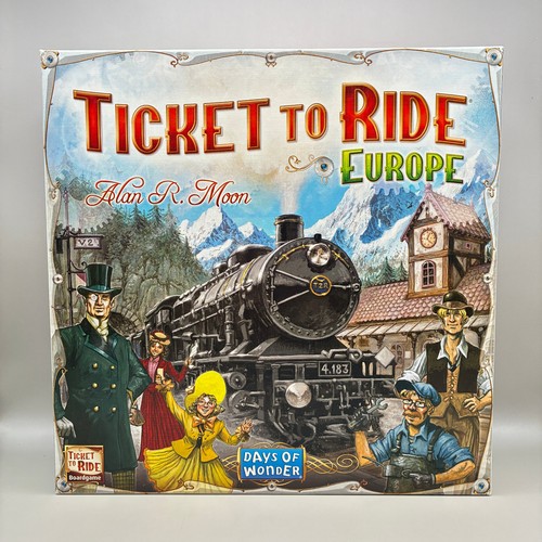 Ticket ride europe - ticket, board