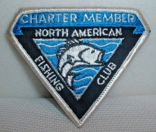 North American Fishing Club Charter Member Embroidered Patch - Unused