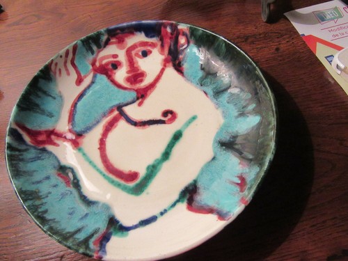 Assiette ceramique emaillee - assiette,