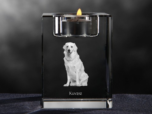 Kuvasz bougeoir cristal - bougeoir, en