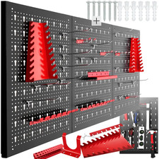 Lot panneaux perforés acier - 3,