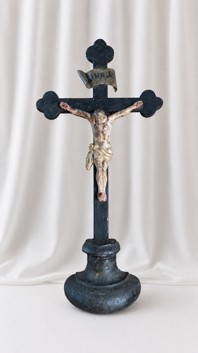 Ancienne croix autel bois - d'autel, en