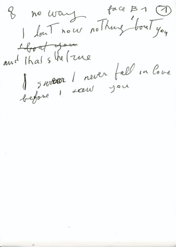 Serge gainsbourg manuscrit - serge,