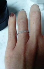 Bague Alliance pavée diamants Or blanc T52 MAUBOUSSIN Parce que je l’aime – NEUF