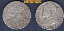 Vatican 2 Lire 1867 XXIIR Pivs IX TB TTB – Papal States