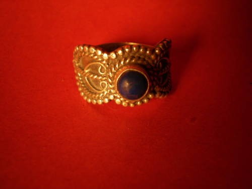 Bague argent lapis - argent,