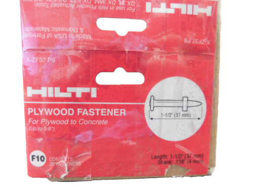 Hilti plywood fastener zf37 - hilti,