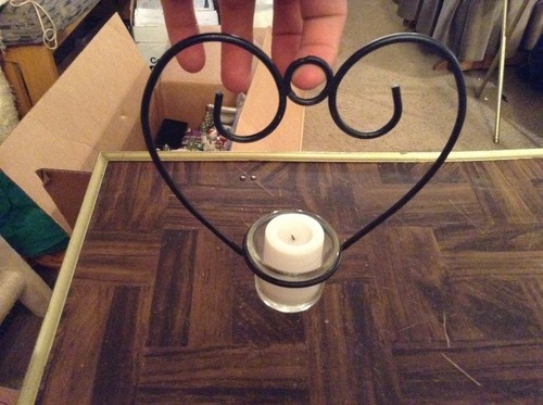 Heart shape candleholder
