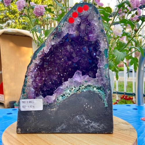 59lb natural amethyst geode - 9.59lb,