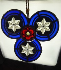 ROSACE ancienne en VITRAIL. 2.