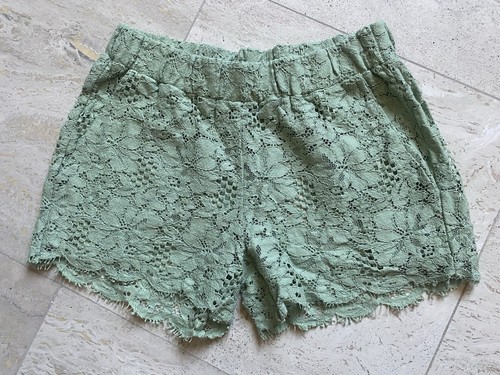 Mini short dentelle vert - short,