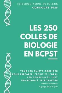 Les 250 colles biologie du - colles, de