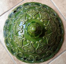 ANCIENNE ET RARE SUSPENSION TERRE CUITE VERNIE MIELLE RADONVILLIERS AUBE