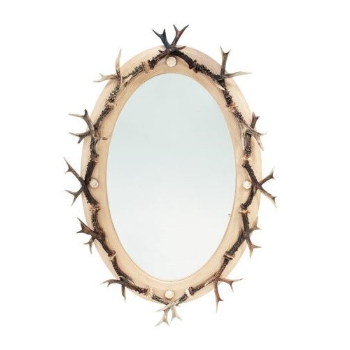Miroir avec vrai - , bois