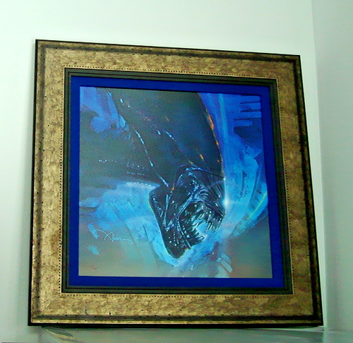 Art print alien sideshow - print,