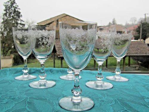 Verres eau cristal - à, en