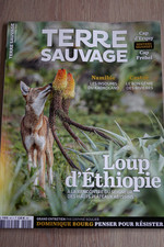 REVUE  TERRE  SAUVAGE  N° 441 -  OCTOBRE  2025  /   LOUP  D'ETHIOPIE