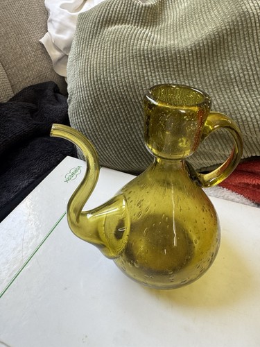 Carafe verseuse biot verre - en,
