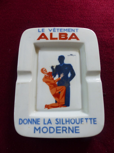 Ancien cendrier publicitaire - ancien,