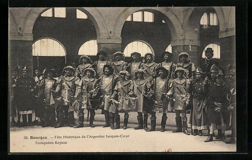 Cpa bourges fete historique - cpa,