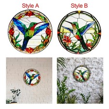 Décor mural rond en métal de