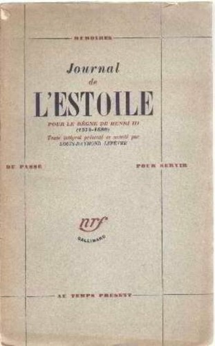 Journal estoile pour le - de,