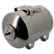 Réservoir pression à vessie horizontal en inox - 100 litres