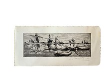 Eau Forte Originale Signée Simone MONTARDE - Carte de voeux