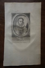 JACQUES FRANQUART  (1583-1651)  PORTRAIT GRAVURE ORIGINALE 18 EME ARCHITECTE