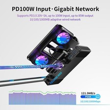 Station d'accueil de refroidissement compacte pour Nintendo Switch 2 avec suppor