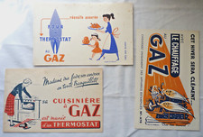 BUVARD - GAZ CHAUFFAGE FOUR CUISINIÈRE FLAMMES - FIX-MASSEAU S.D.I.G. ROCH -