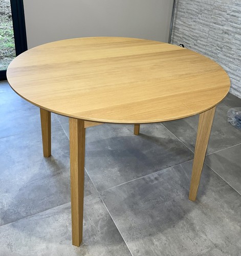 Table ronble bois avec - table,