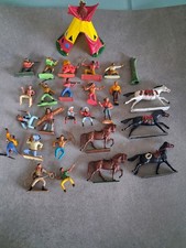 Figurines Starlux: Lot Cowboys. Wild West, Farwest, Western. 