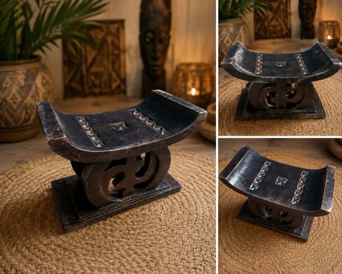 Tabouret tribal africain