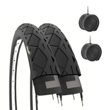 2 PNEUS 26 X 1.50 (40-559) + CHAMBRES À AIR SLICK VTT