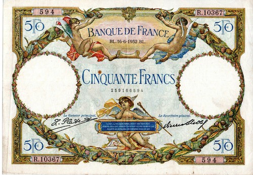 Francs merson type 1927 - 50, l