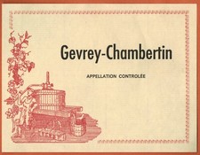 Ancienne Etiquette Vin de Bourgogne-Gevrey-Chambertin-Vigneron-Réf.n°225