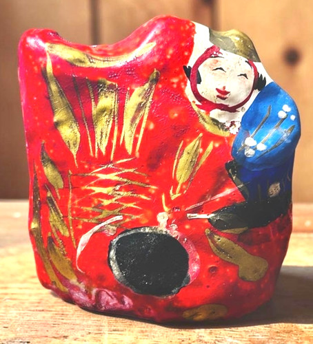 Papier mâché ebisu vintage - ebisu,