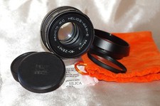 SUPERBE objectif M42 58mm f2 HELIOS-44M-6, bouchon, filtre, pare-soleil, housse