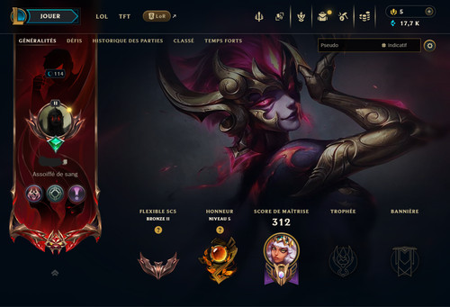 Compte league legend - league, of